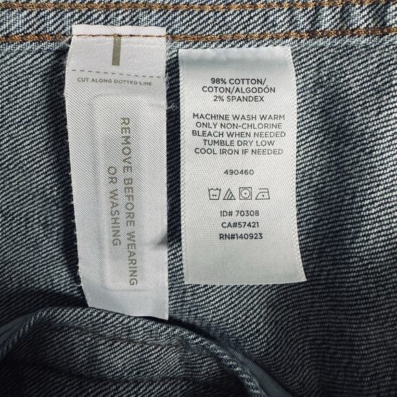 Loft Medium Wash Blue Denim Jean Jacket Womens Large Bronze Buttons Cowgirl Coat - Picture 7 of 7